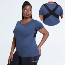 High Quality Oversize T-shirt Sweat-Wicking Plus Size Short Sleeve Tops Quick Dry Heavyset Women Plus Size T-shirts